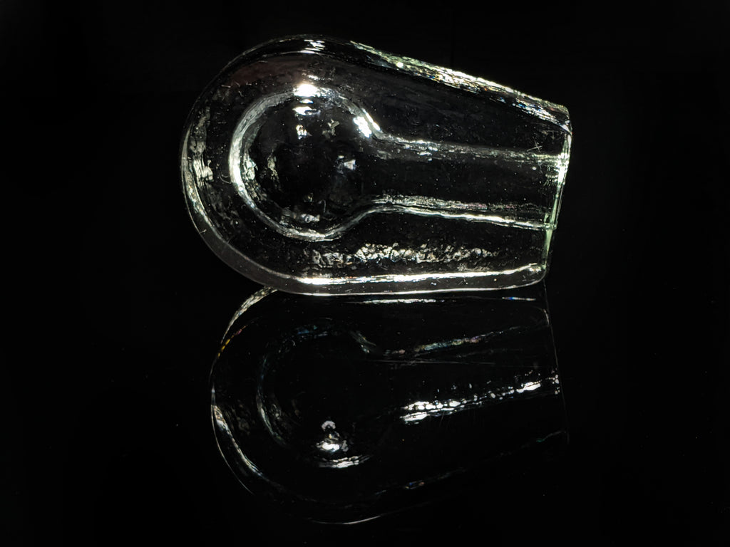 Heavy Pilgrim Glass Cigar Ashtray