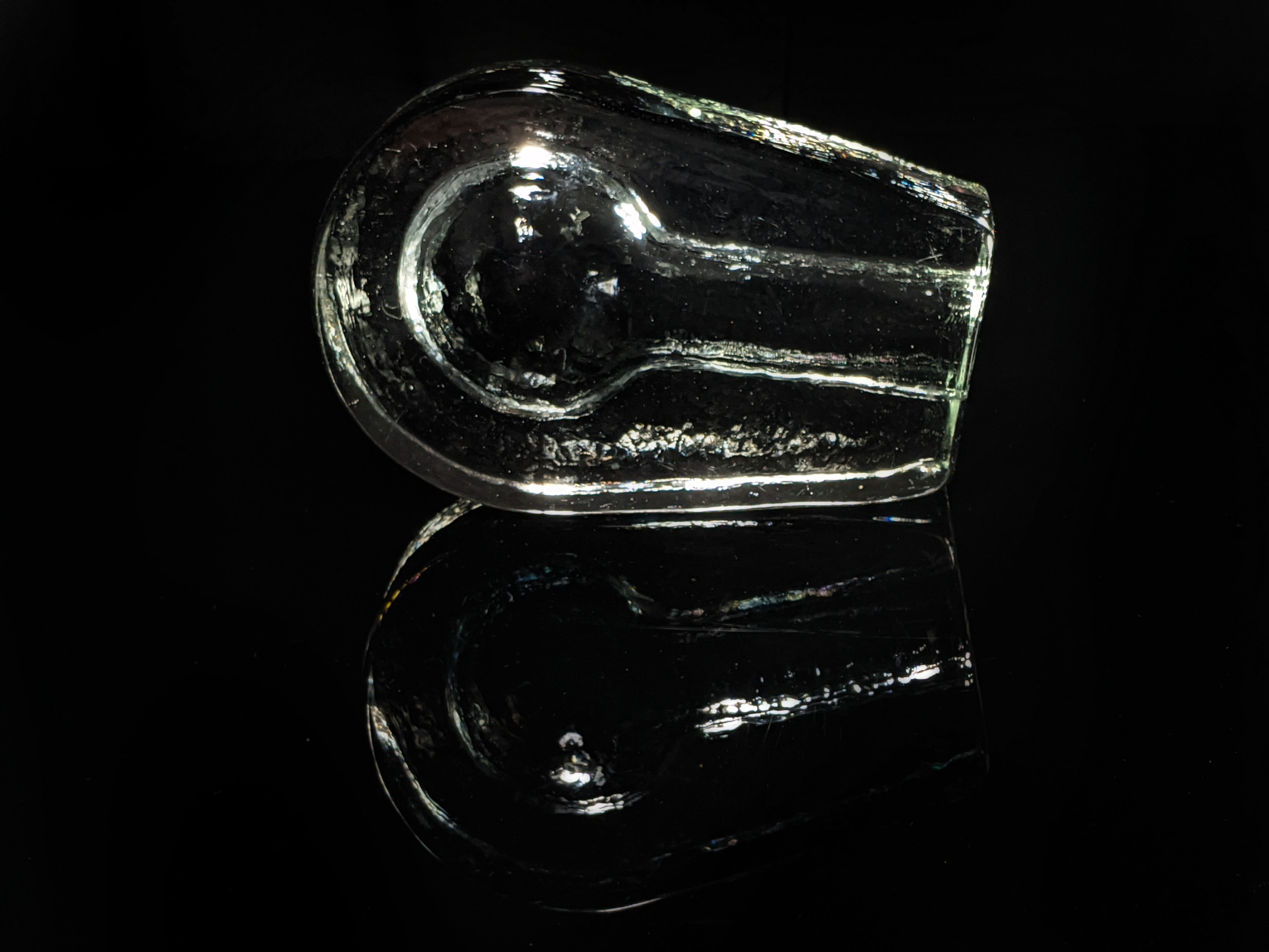 Heavy Pilgrim Glass Cigar Ashtray