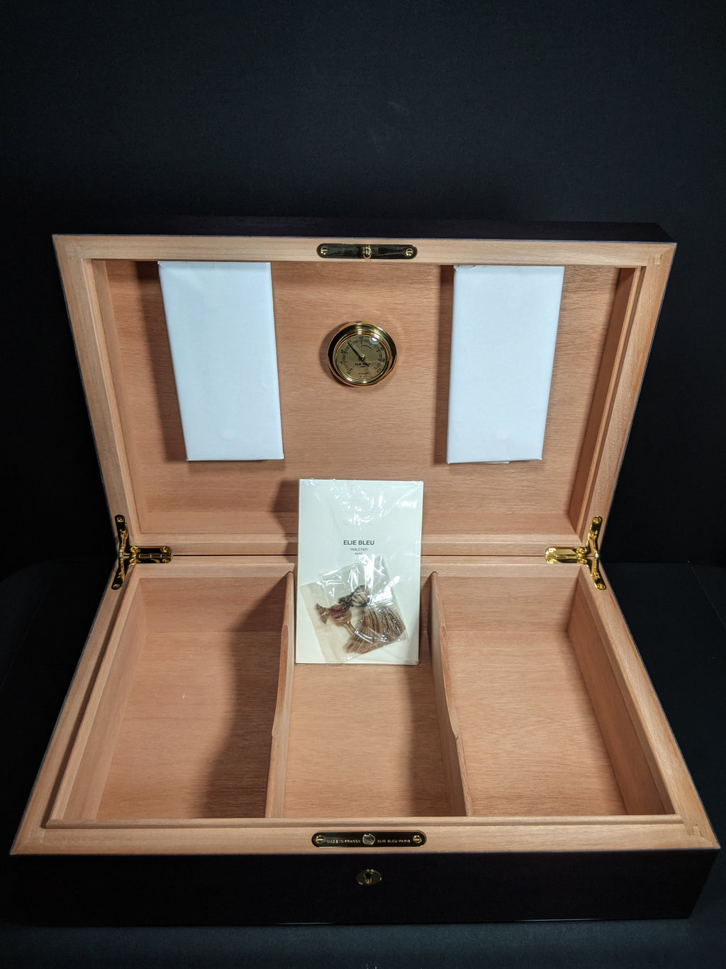 Elie Bleu Zebrawood Humidor 110 count