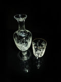 Faberge Crystal Gatchina Palace Carafe Decanter with matching glass NIB