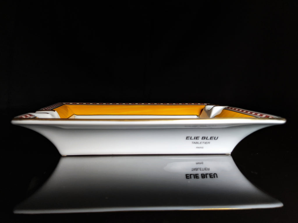 Elie Bleu Alba Porcelain Yellow Gold Ashtray