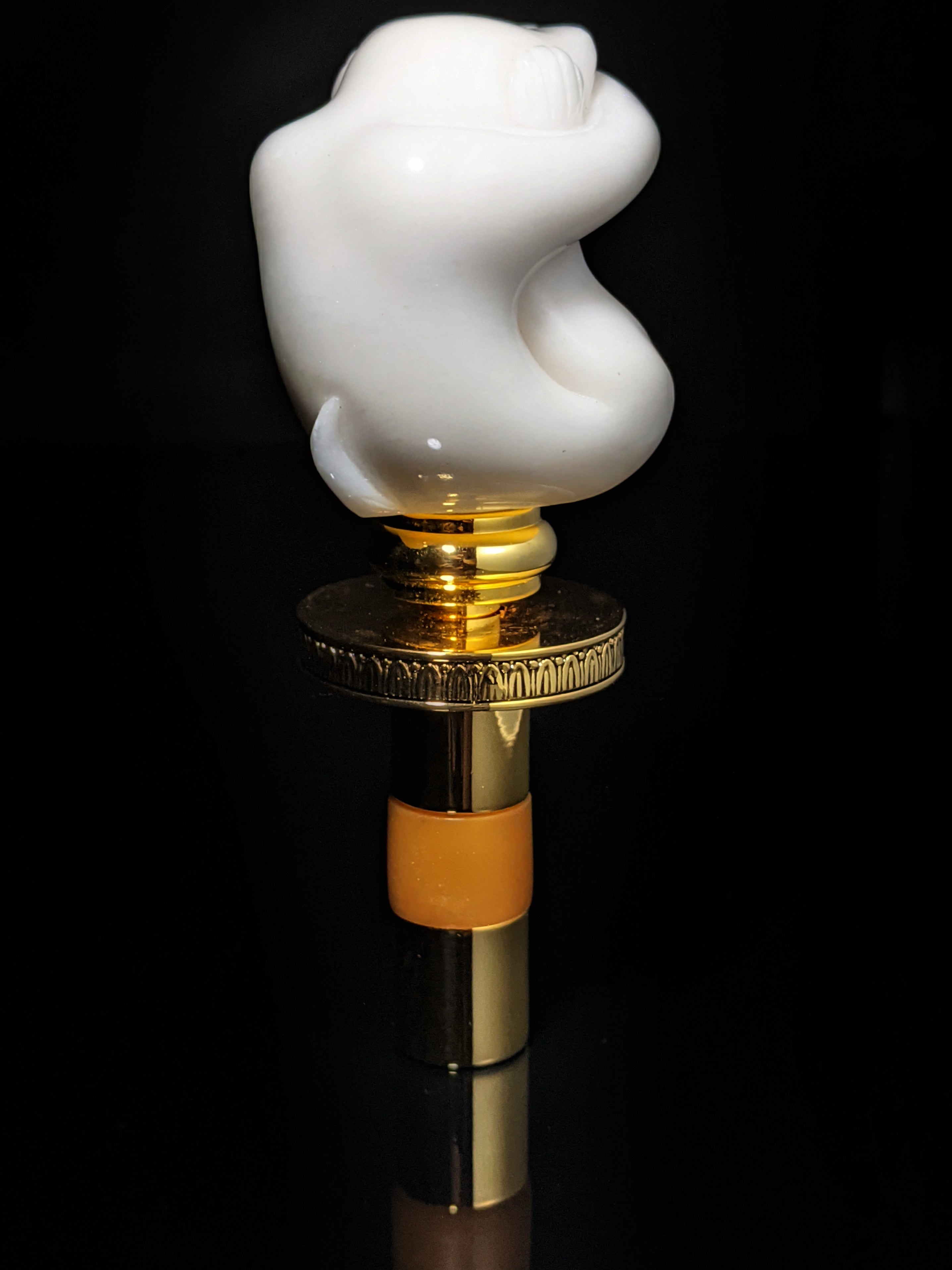Faberge Monkey Hear No Evil -See No Evil Bottle Stopper NIB