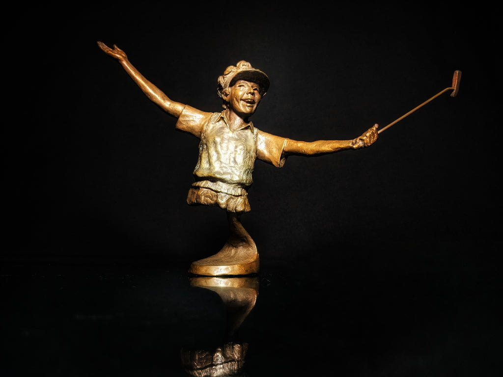 Mark Hopkins Bronze Gold Sculpture " Perfect "