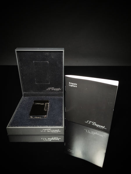 ST Dupont Black Lacquer L2 Lighter Model # 016296