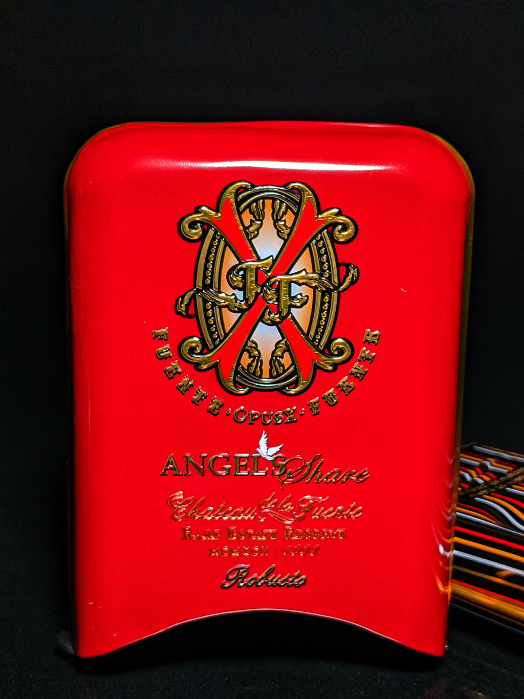 Angel Share Fuente Opus X Robusto Metal Empty Case