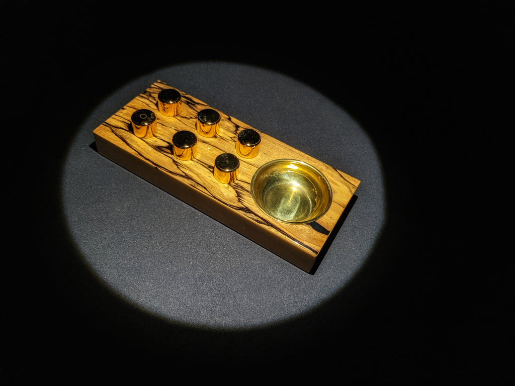 Elie Bleu Royal Ebony Wood Egoist Ashtray
