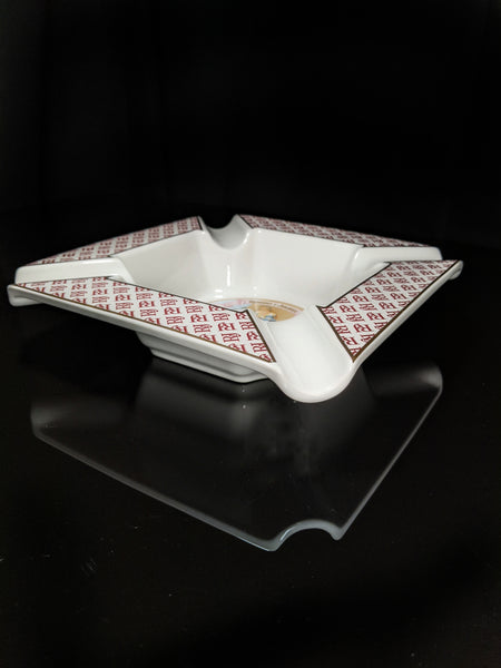 Large Ceramic Cigar Ashtray 9" Square