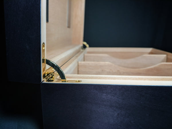 Elie Bleu Zebrawood Humidor 110 count
