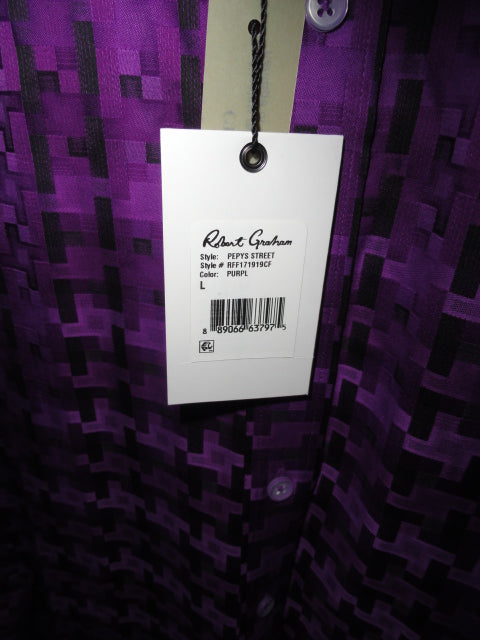 Robert Graham Pepys Street Large Size Long Sleeve Shirt New with Tags