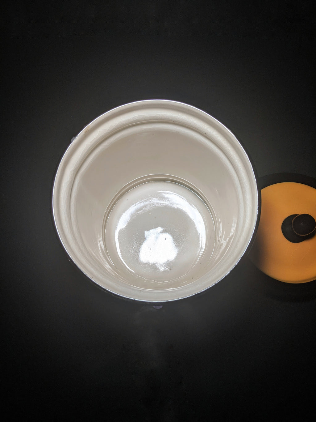 Large Ceramic Humidor Jar 13" H x 7.5" W.