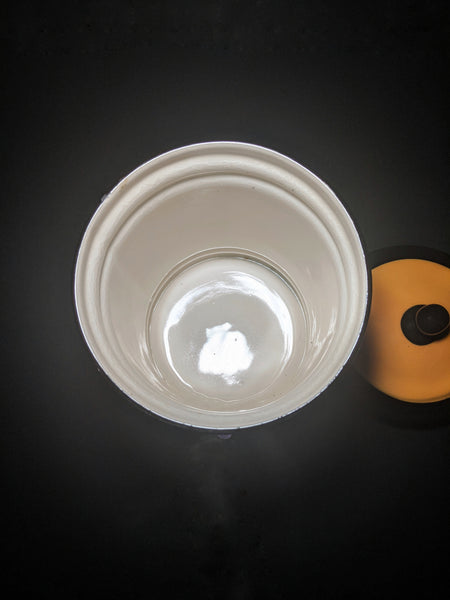 Large Ceramic Humidor Jar 13" H x 7.5" W.