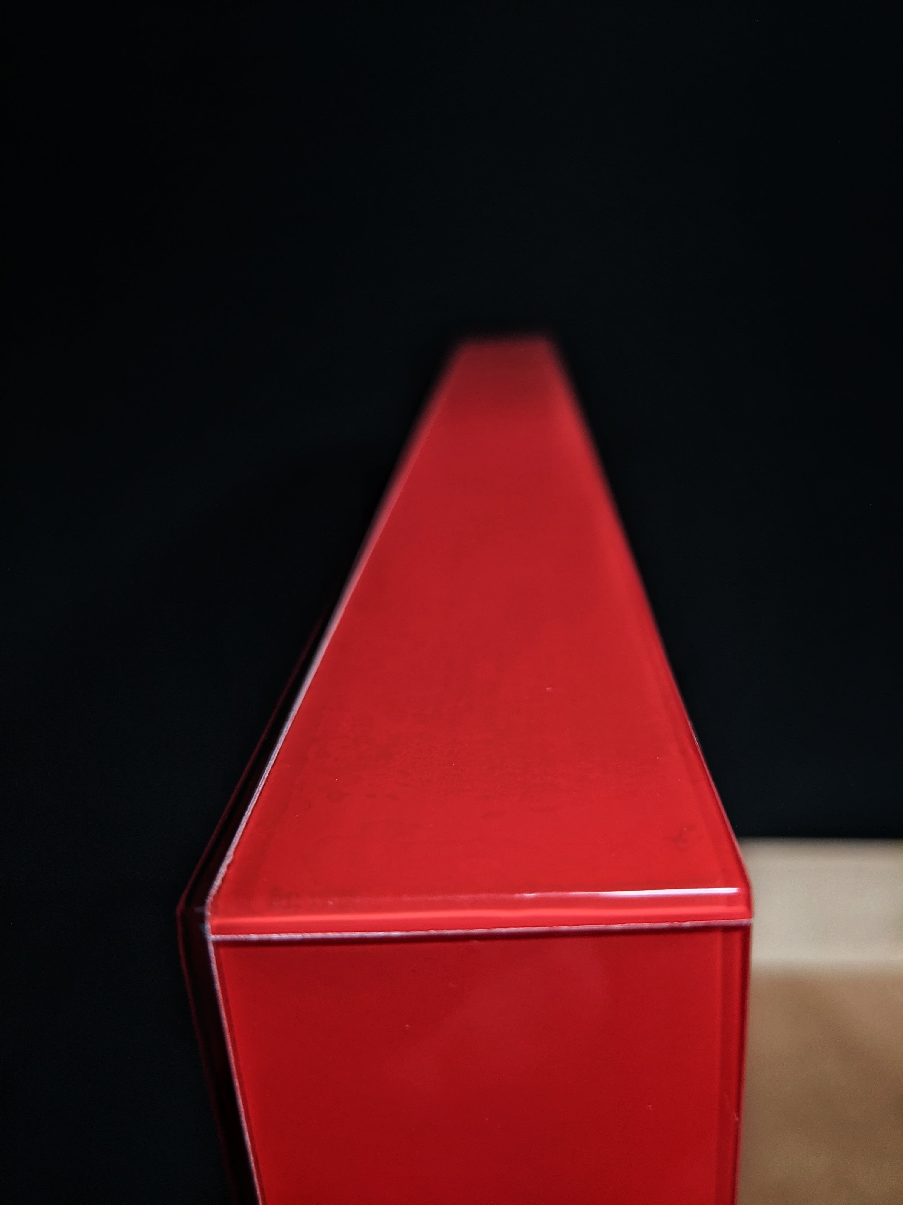 Red Lacquer Finish Wood Humidor Showroom Model