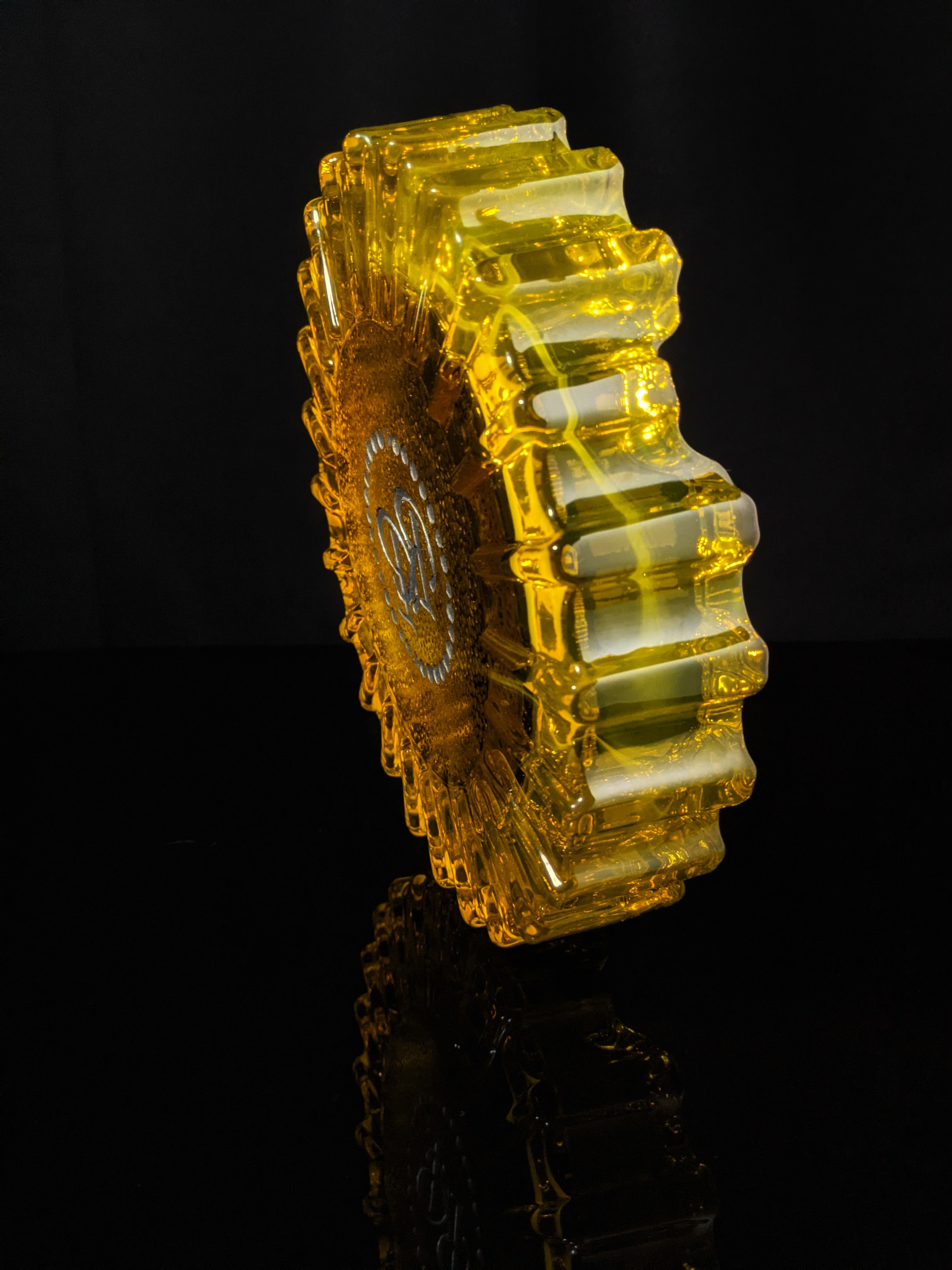 Rocky Patel Amber Heavy Duty  Glass Ashtray