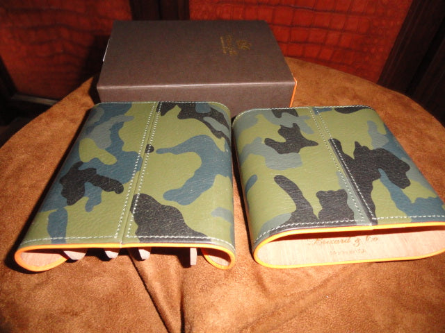 Brizard and Co. Golfer’s Case (Show Band 5) — Camouflage & Orange Leather, New in Box