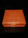 Pheasant Leather Humidor made in Spain by RD Gomez NIB