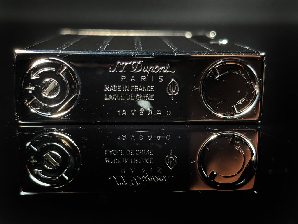 ST Dupont Black Lacquer & Palladium L2  Lighter