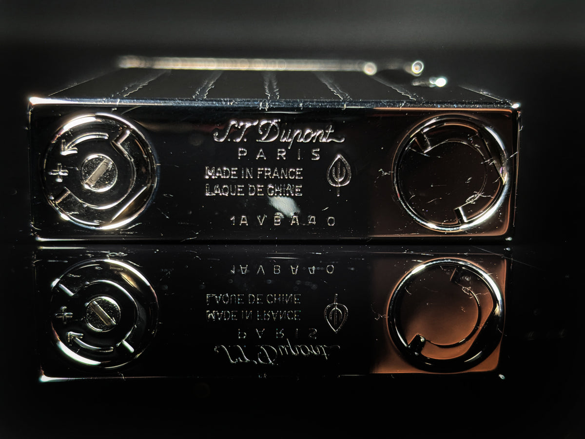 ST Dupont Black Lacquer & Palladium L2  Lighter