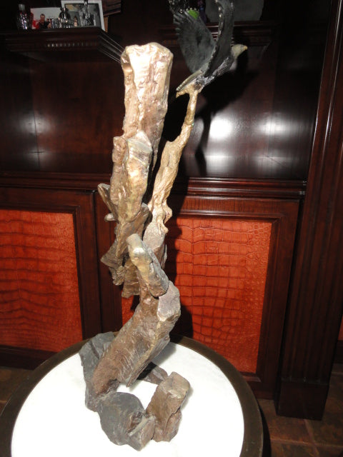 Mark Hopkins "Eagles Ledge" Bronze Sculpture — Limited Edition 250