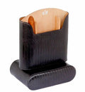 Brizard and Co. The "Show Band" Travel Humidor - Lizard Pattern Black