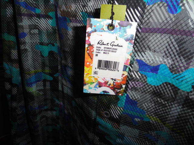 Robert Graham Hydroflauge Colorful Long Sleeve Shirt - Medium