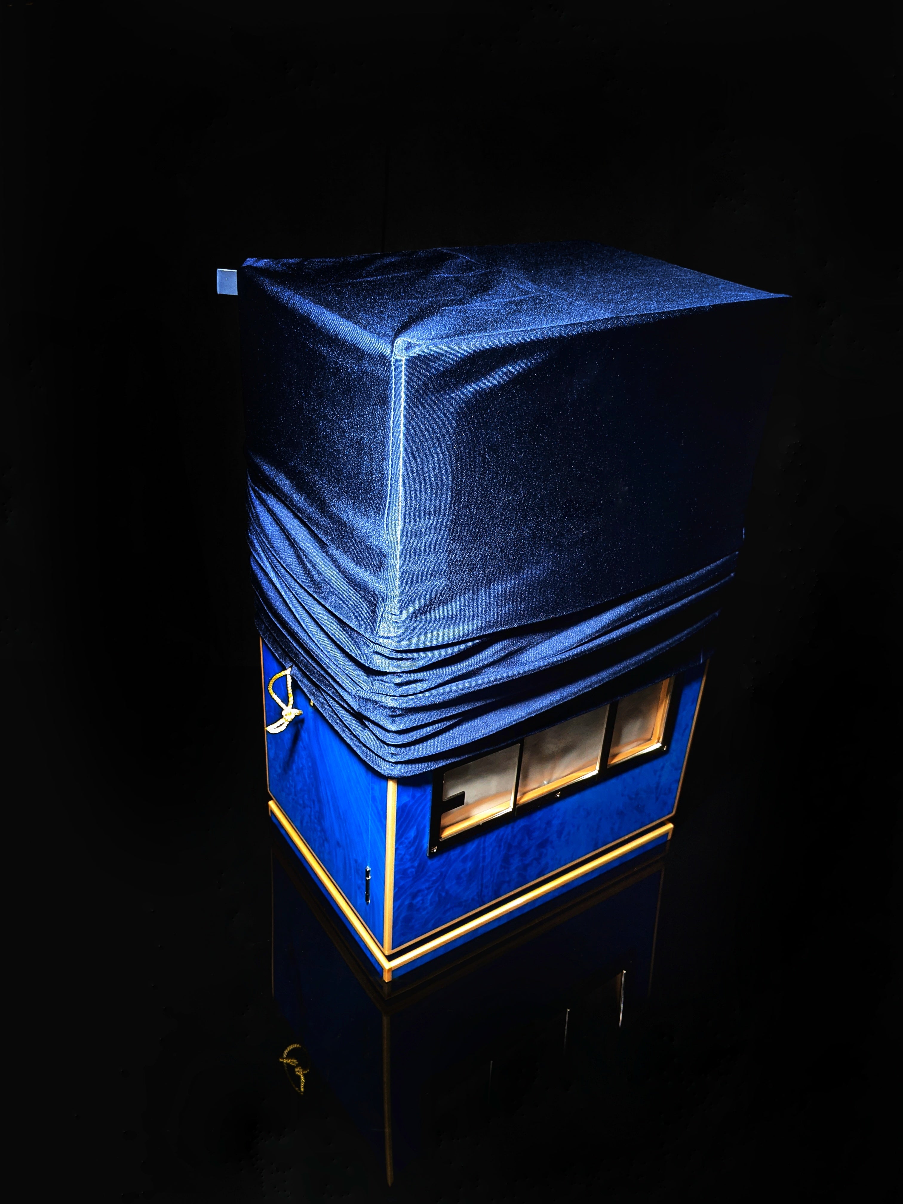 Elie Bleu Blue Madrona Cabinet Humidor