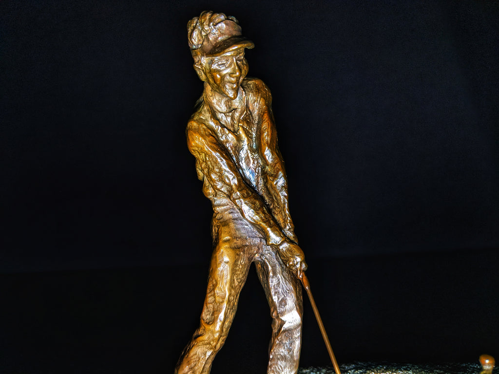 Mark Hopkins Golf Series "Trapshot" Bronze Sculpture