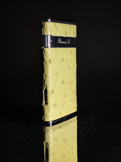 Brizard and Co Ostrich Matcha Sottile Lighter