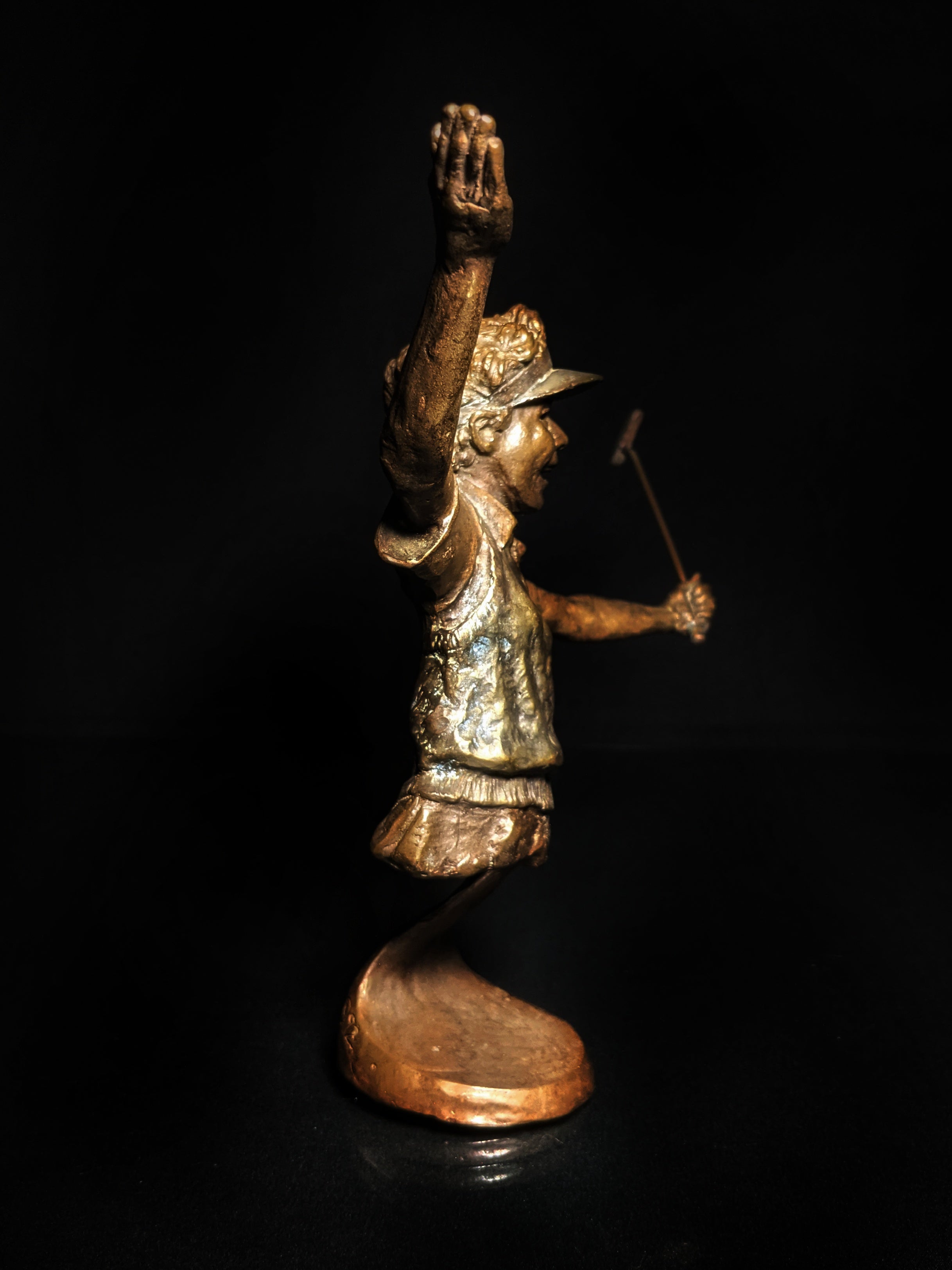 Mark Hopkins Bronze Gold Sculpture " Perfect "