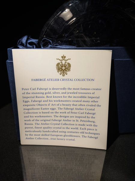 Faberge Imperial Ships Clear Crystal Decanter NIB