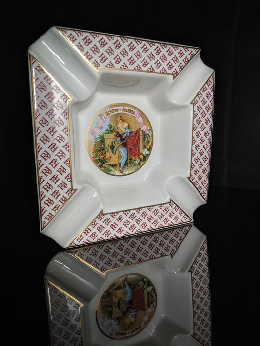 Large Ceramic Cigar Ashtray 9" Square