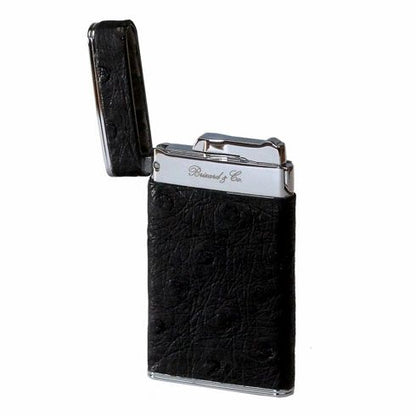 Brizard and Co. The "Sottile" Lighter - Ostrich Black