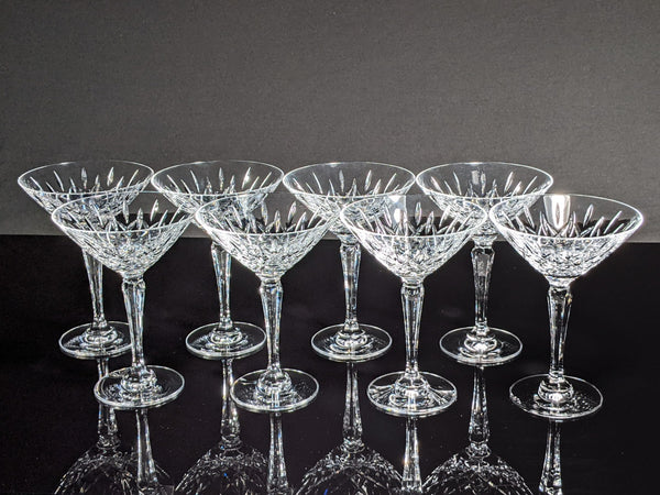 Faberge Clear Crystal Martini Glasses