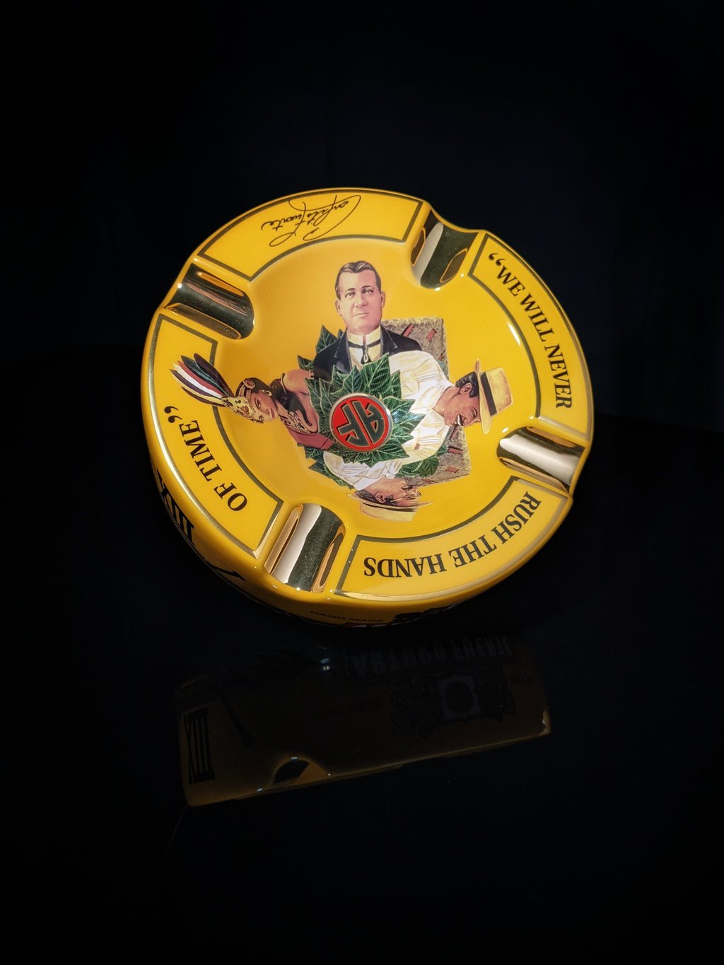 Arturo Fuente Yellow Ceramic Ashtray