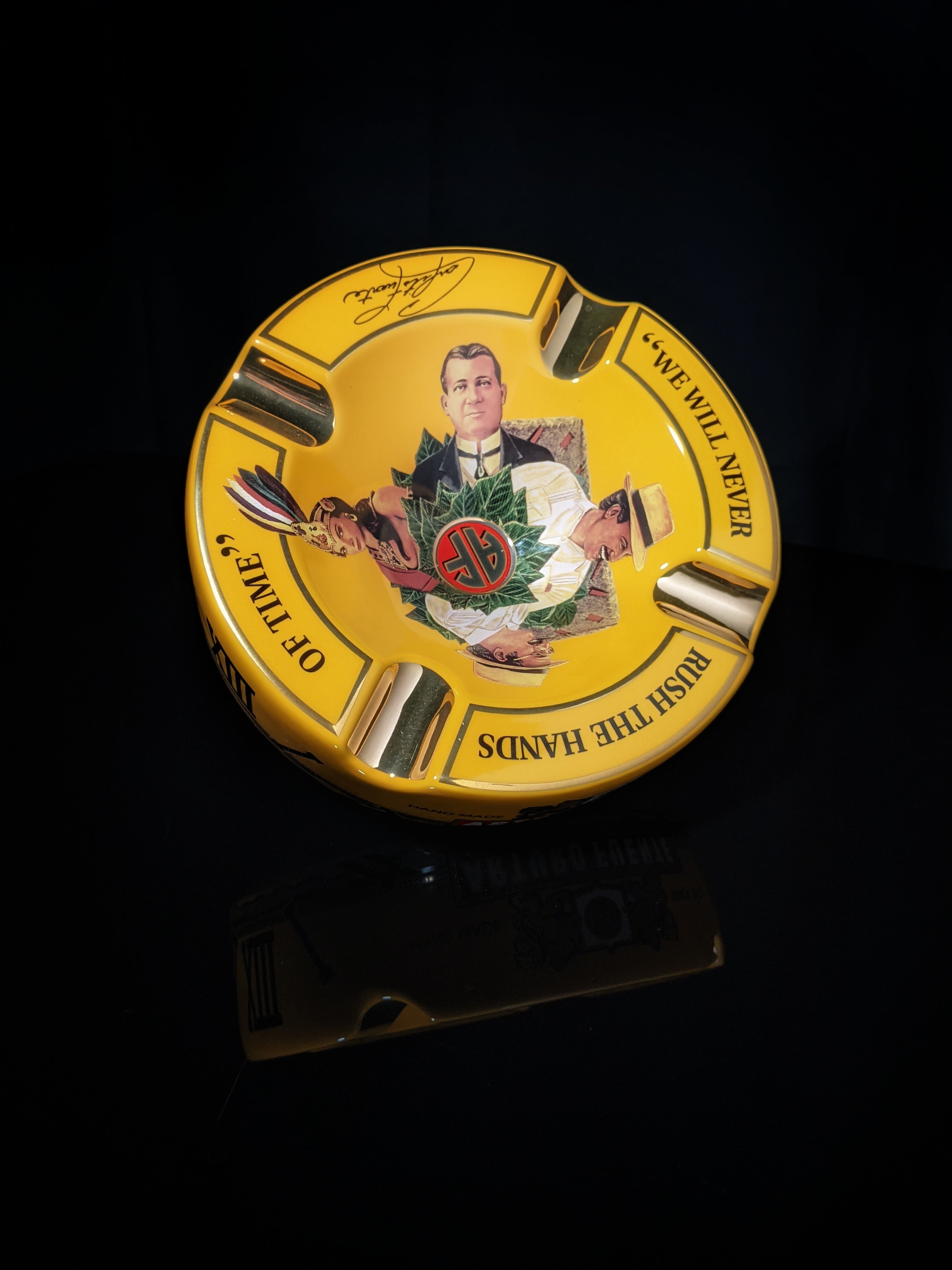 Arturo Fuente Yellow Ceramic Ashtray