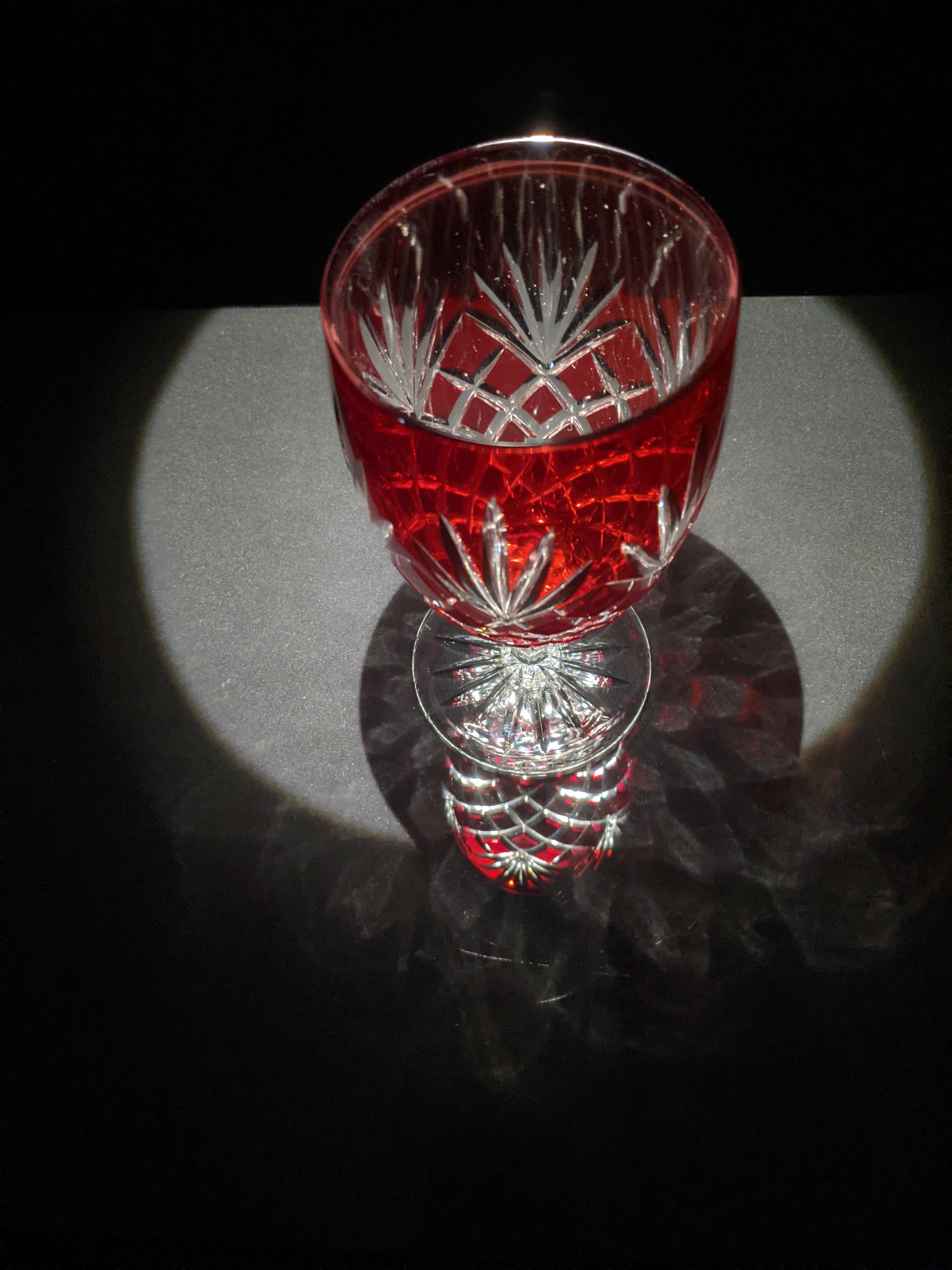 Fabergé Odessa Ruby Red Crystal Beverage Glass