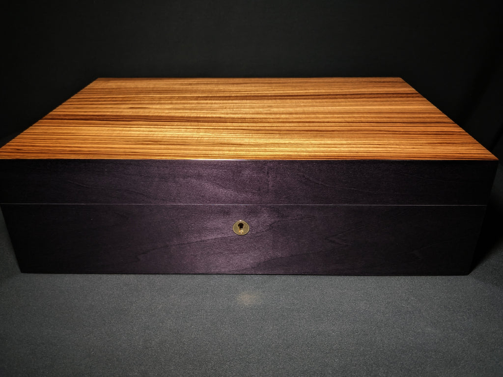 Elie Bleu Zebrawood Humidor 110 count