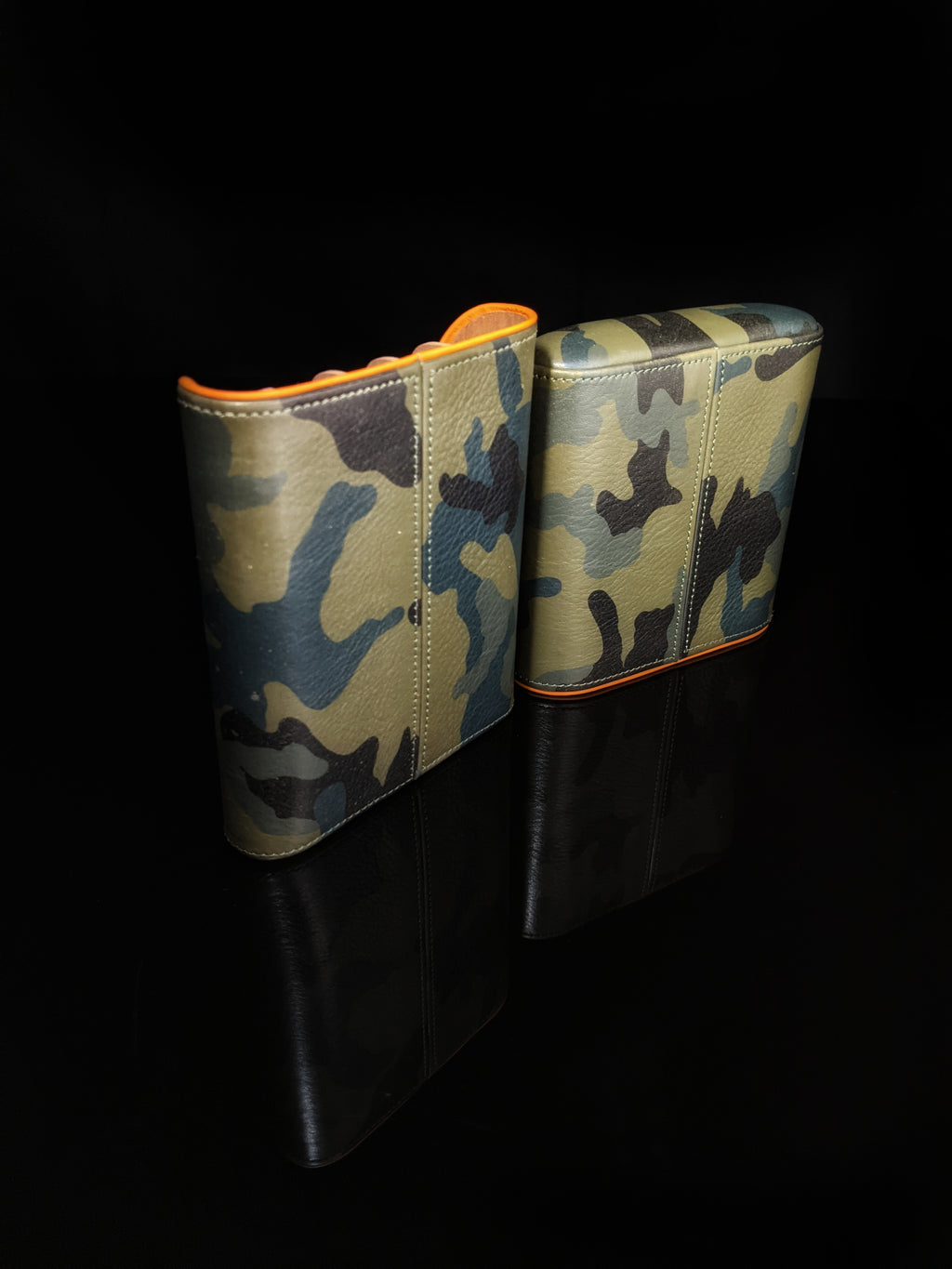 Brizard and Co. Golfer’s Case (Show Band 5) — Camouflage & Orange Leather, New in Box