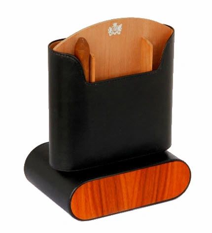 Brizard and Co. The "Show Band" Travel Humidor - Sunrise Black and Rosewood