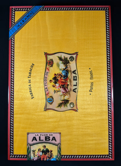 Elie Bleu Alba Gold Yellow  Humidor 110 count
