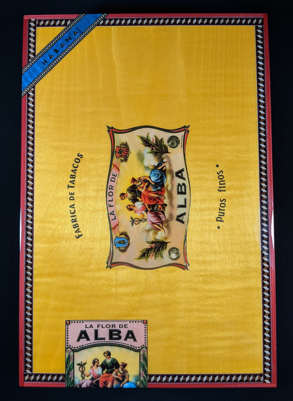 Elie Bleu Alba Gold Yellow Humidor 110 count