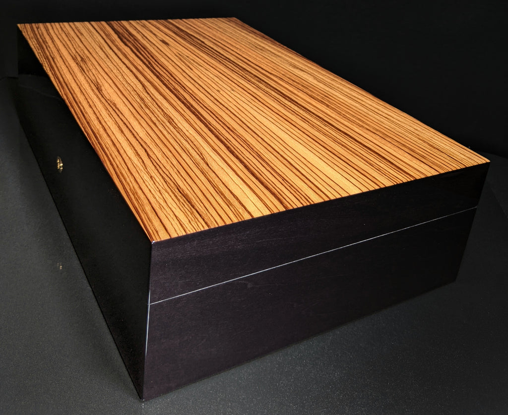Elie Bleu Zebrawood Humidor 110 count