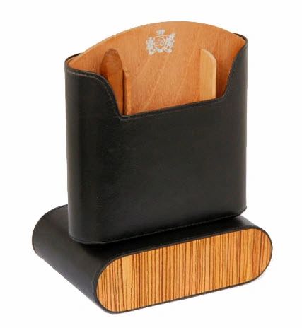 Brizard and Co. The "Show Band" Travel Humidor - Sunrise Black and Zebrawood