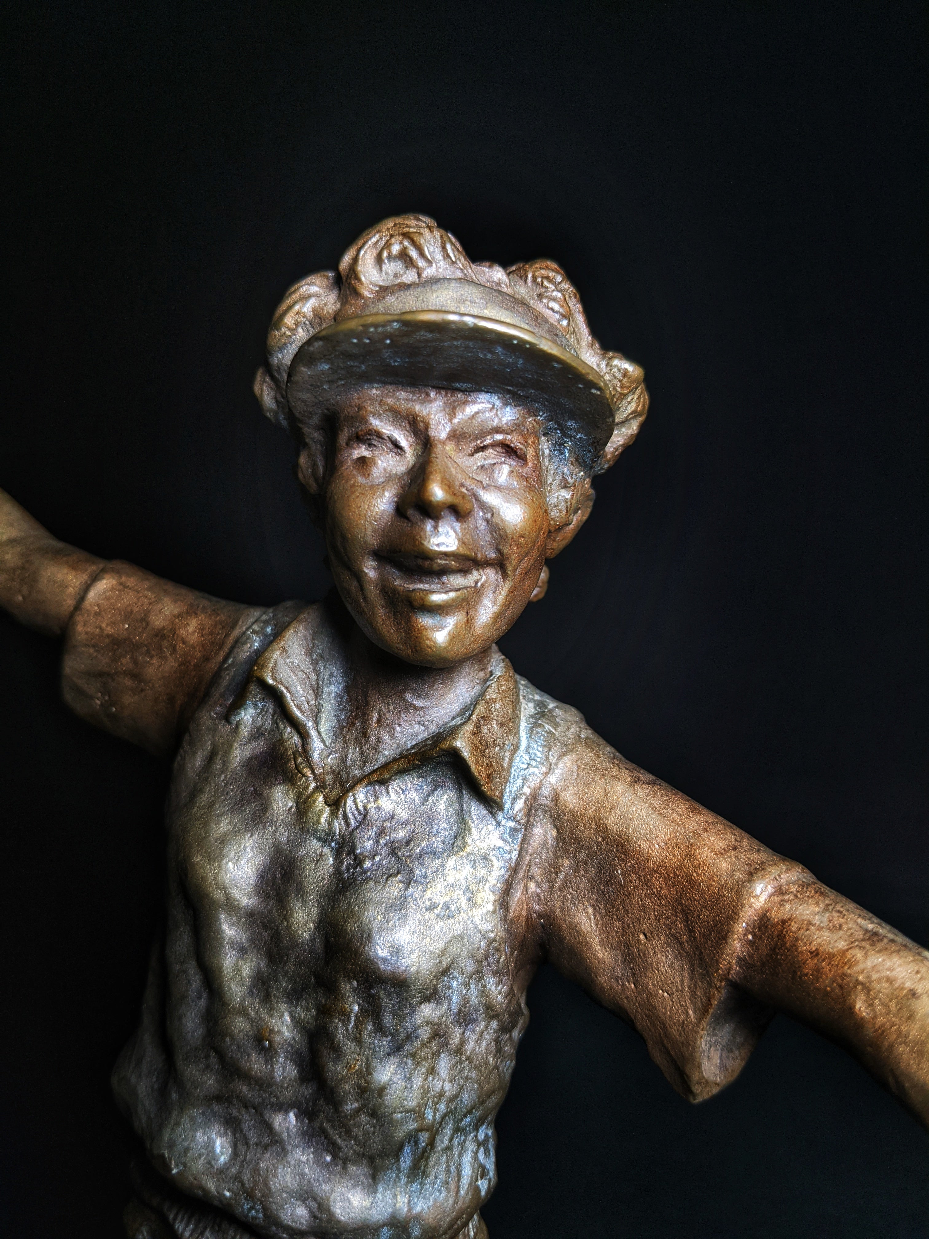 Mark Hopkins Bronze Gold Sculpture " Perfect "