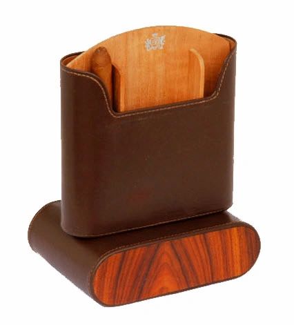 Brizard and Co. The "Show Band" Travel Humidor - Sunrise Coffee and Rosewood