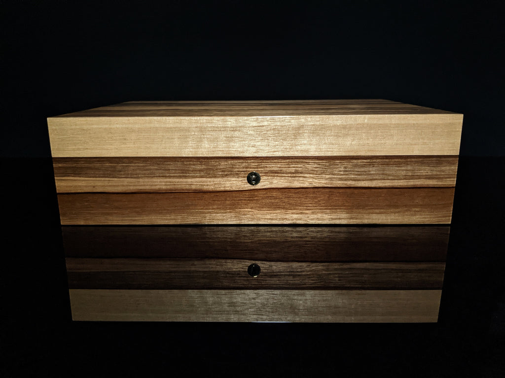 Elie Bleu Limba Wood Humidor 110 count