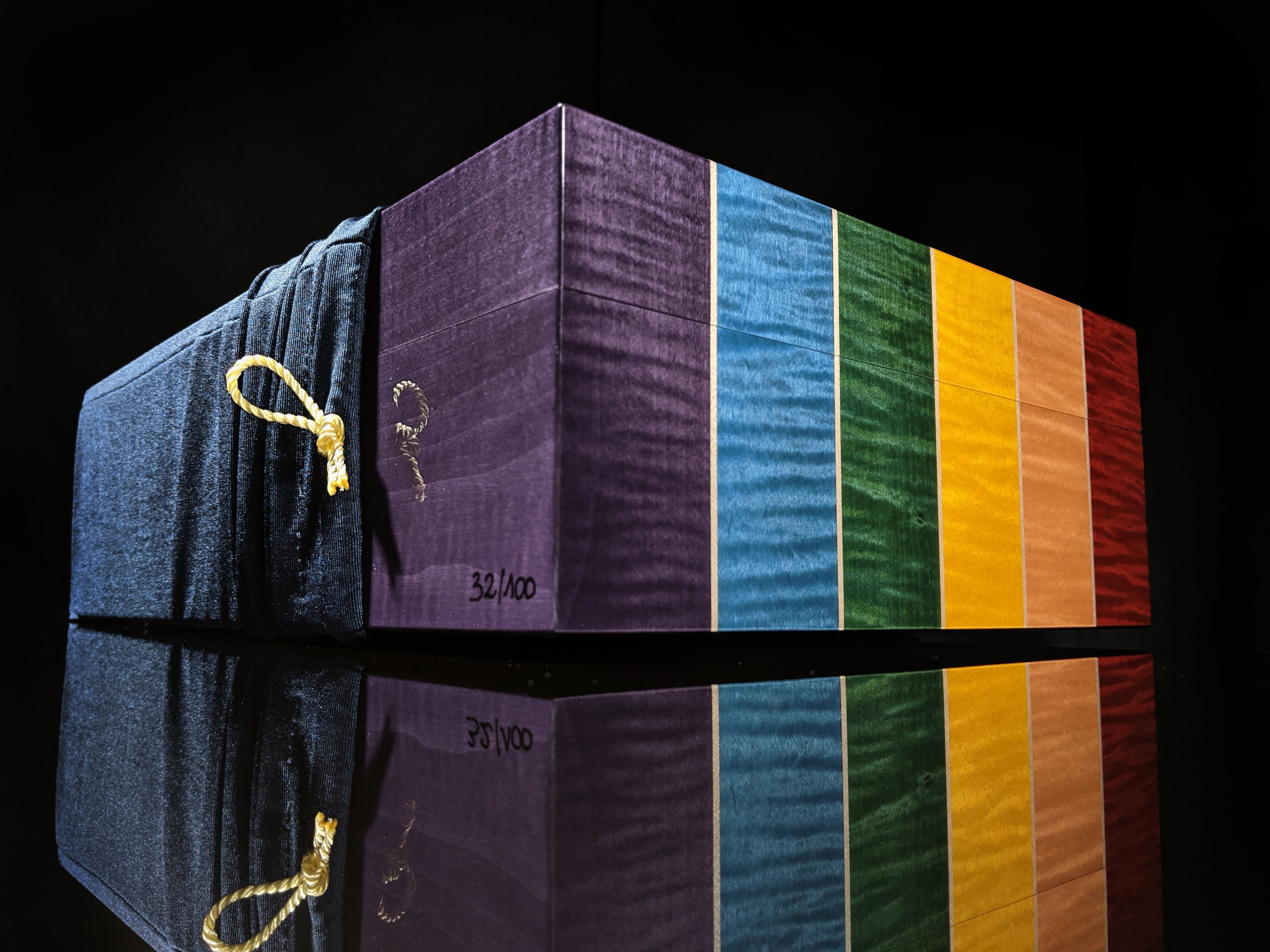 Elie Bleu Rainbow Humidor 110 count  Made in France NIB