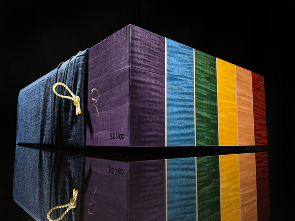 Elie Bleu Rainbow Humidor 110 count  Made in France NIB