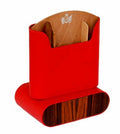 Brizard and Co. The "Show Band" Travel Humidor - Sunrise Red and Macassar Ebony