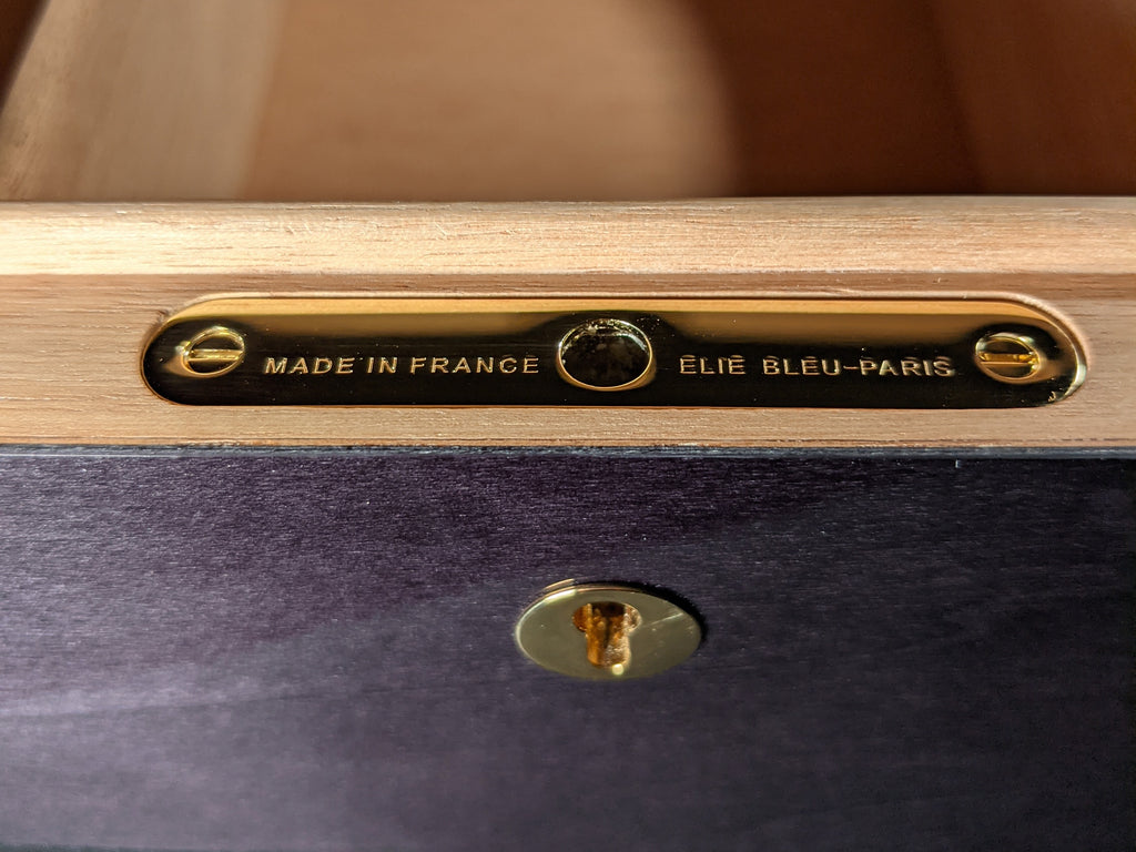 Elie Bleu Zebrawood Humidor 110 count