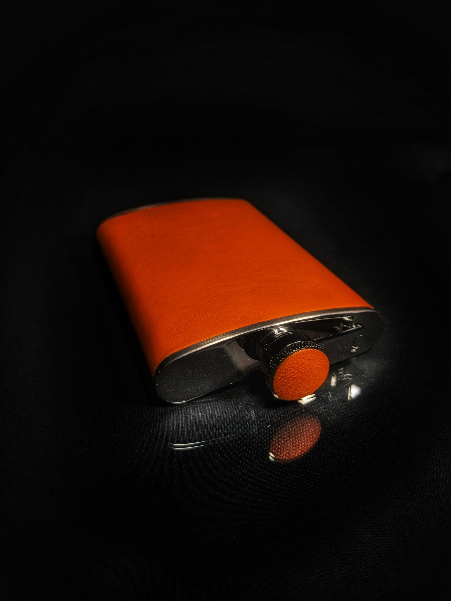 Brizard and Co. The 8 oz Flask - Racing  Orange